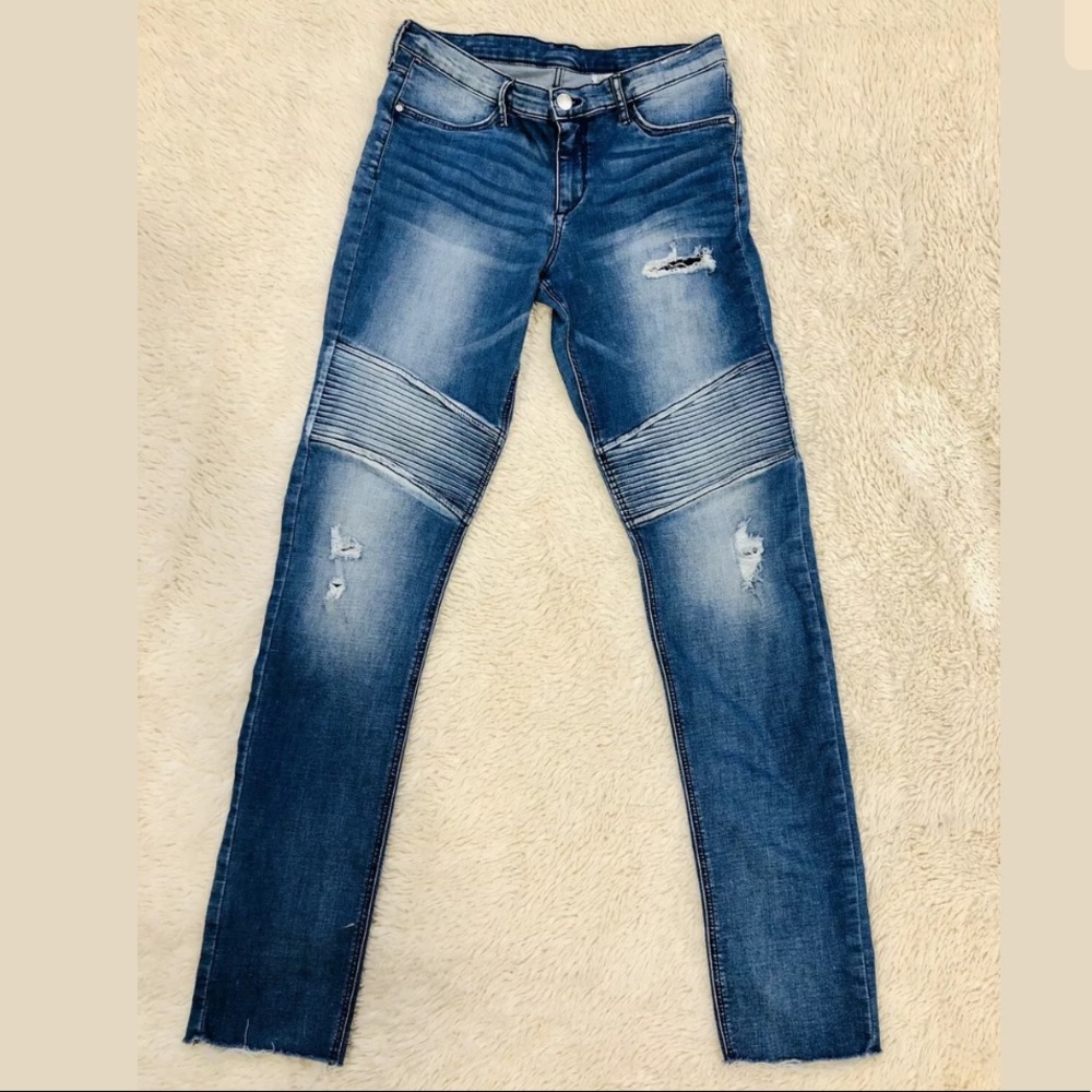 - H&M- Skinny Moto Jeans 14+